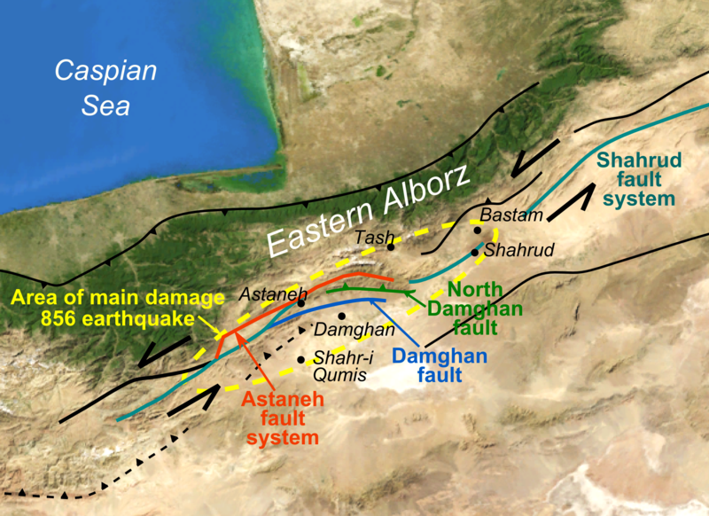 Damghan deprem yılı 856AD
